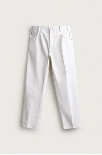 Relaxed White Trousers